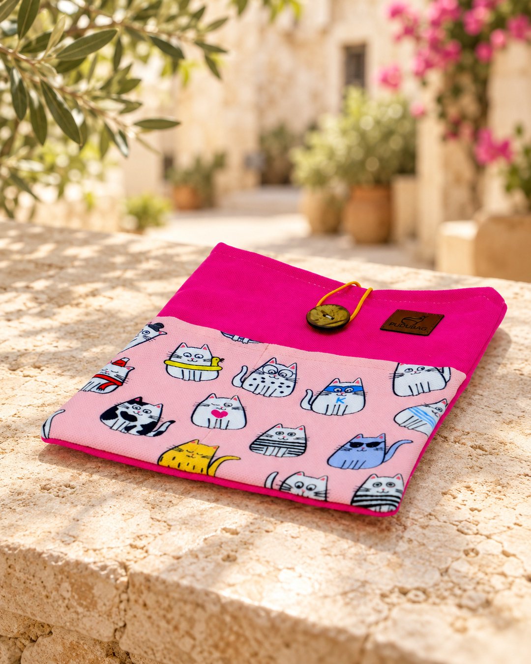 Pembe Kediler PuduBag