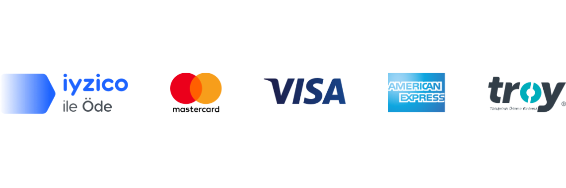 iyzico ile Öde, Mastercard, Visa, American Express ve Troy