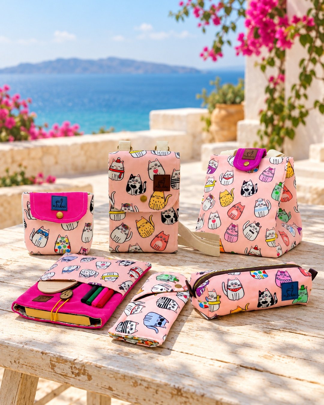 Pembe Kediler Premium Set